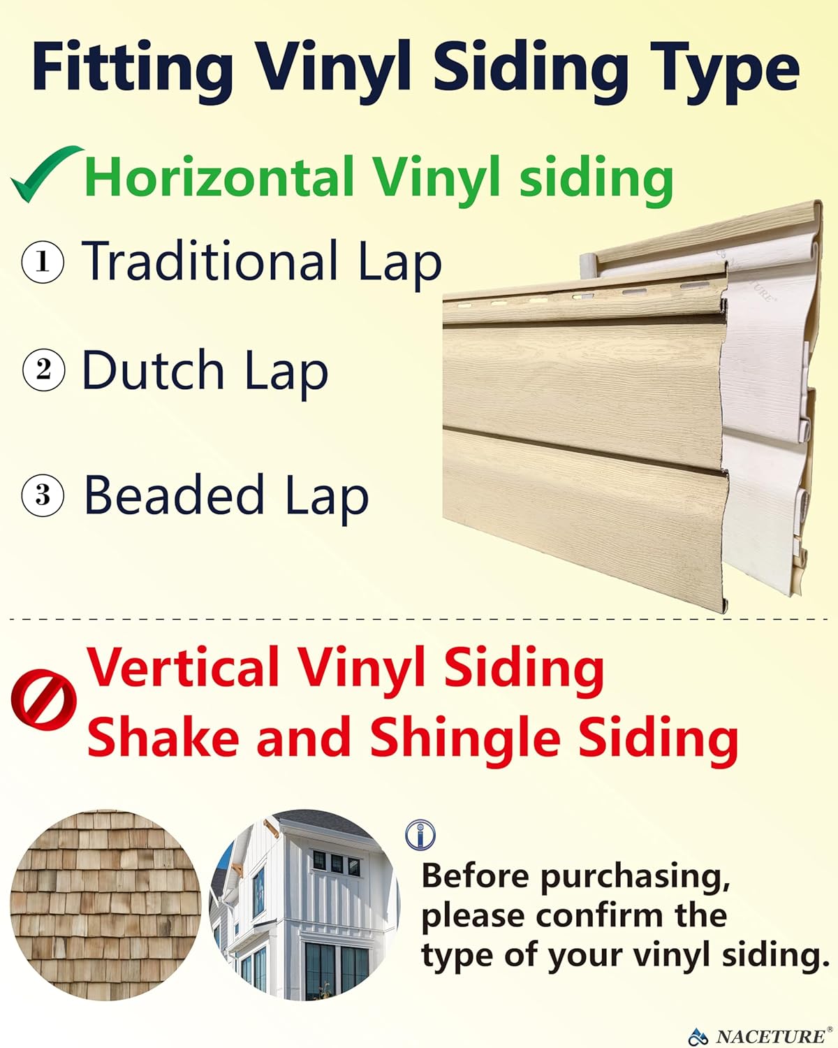NACETURE Vinyl Siding Hooks Hanger (10 Pack) | No Drill Vinyl Hooks for Hanging Outdoor Decor. Sliver - Image 3